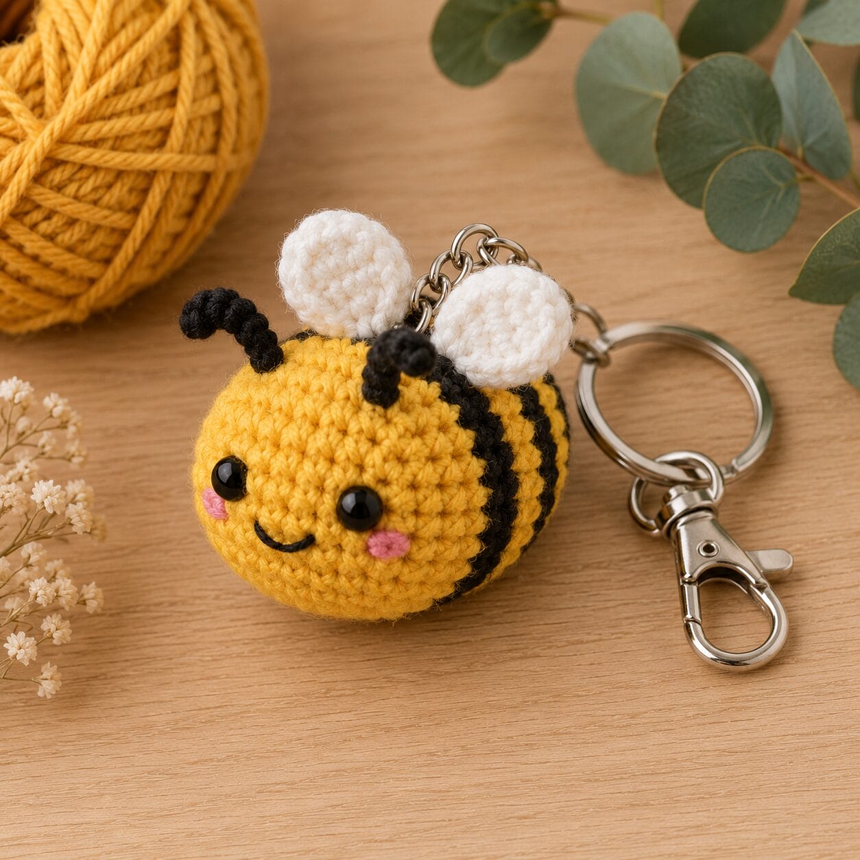 Crochet keychain