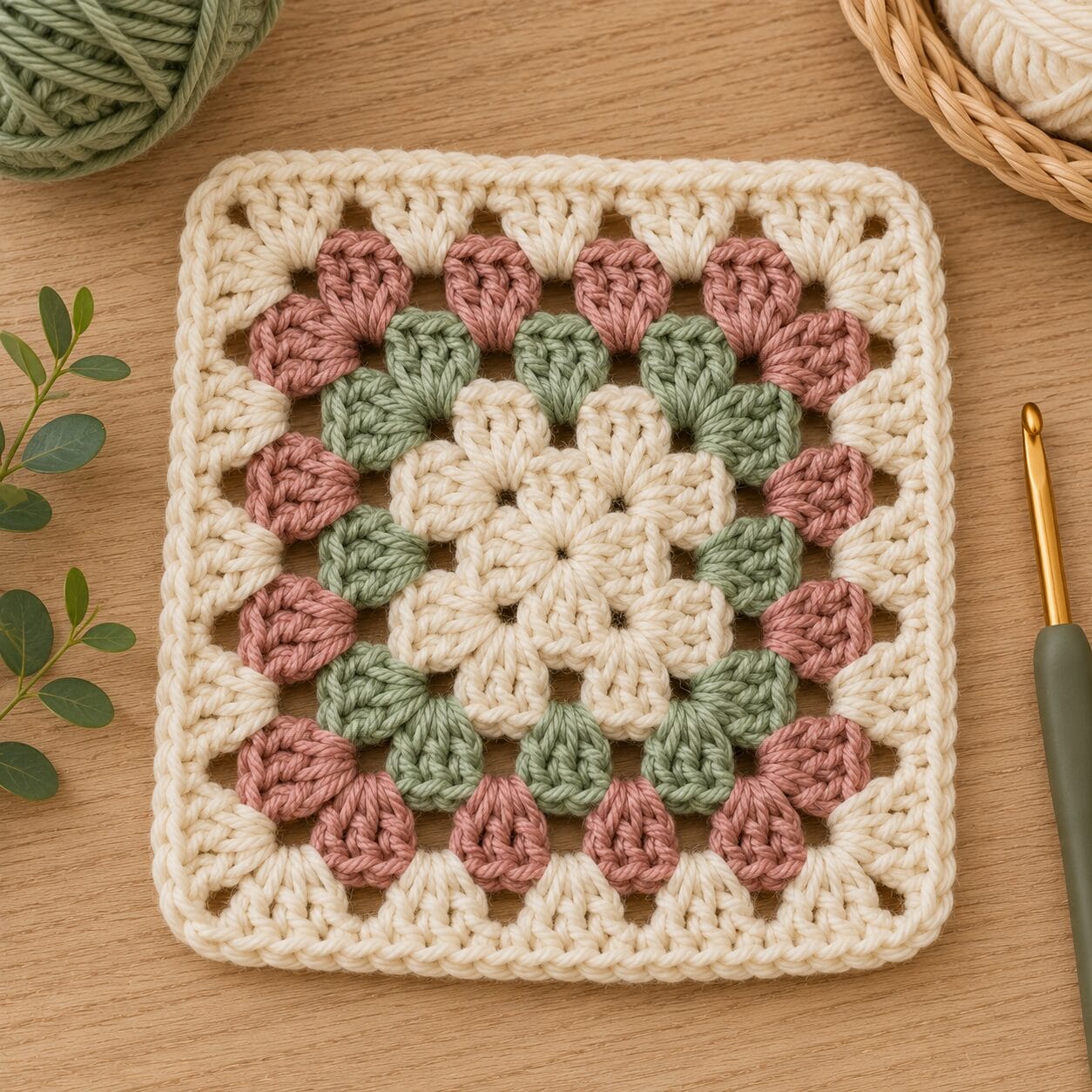 Crochet granny square