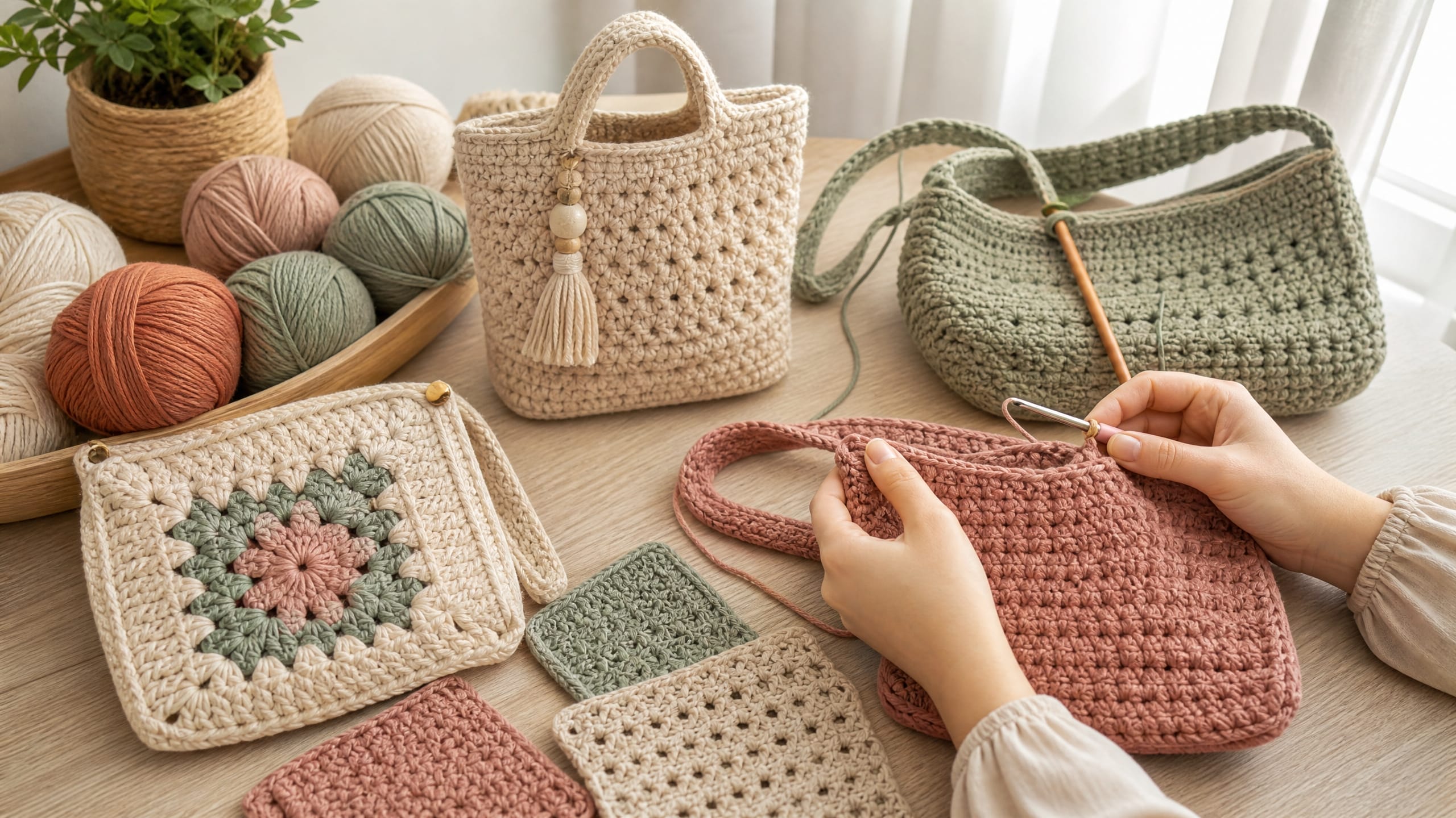 Crochet bags
